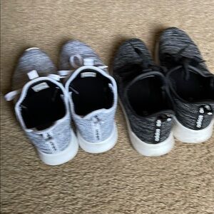 2 pairs adidas shoes